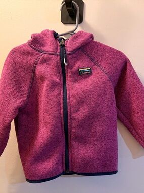 L.L.Bean Pink Sweater Fleece